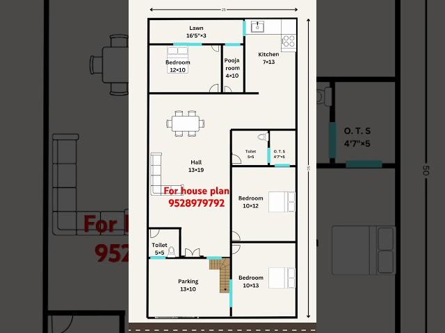 25×50 house plan #houseplancreator #housedesign #house #homedesign