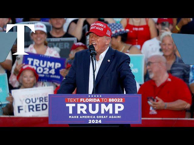 LIVE: Donald Trump hosts MAGA rally in Florida