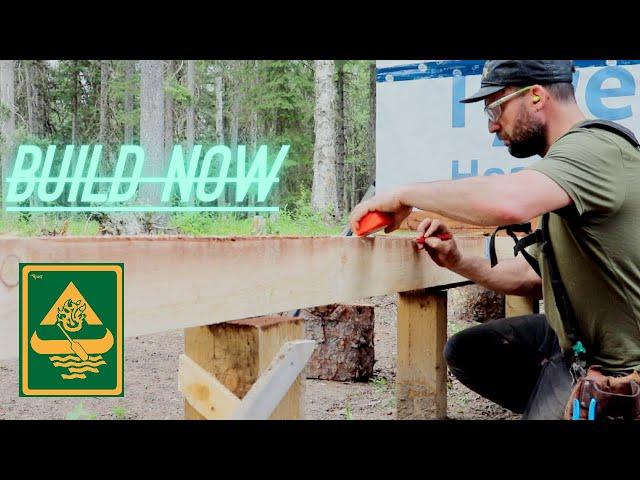 Homestead Freedom Build In The Canadian Mountains | Old Windows, Sawmill and Vehicle Breakdown (60)