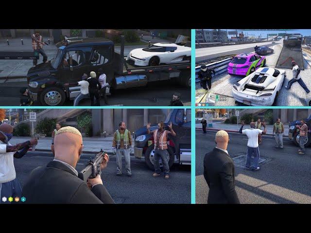 Matt & Terry Get in a Chaotic Situation w/ Tow Gang & COPS For Towing Matt's Car| NOPIXEL 4.0 GTA RP