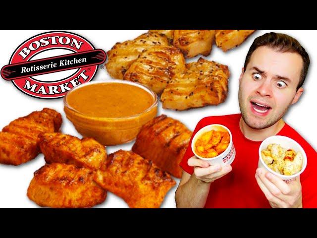 Boston Market now serves SPICY CHICKEN NUGGETS! - New Rotisserie Nuggets REVIEW!