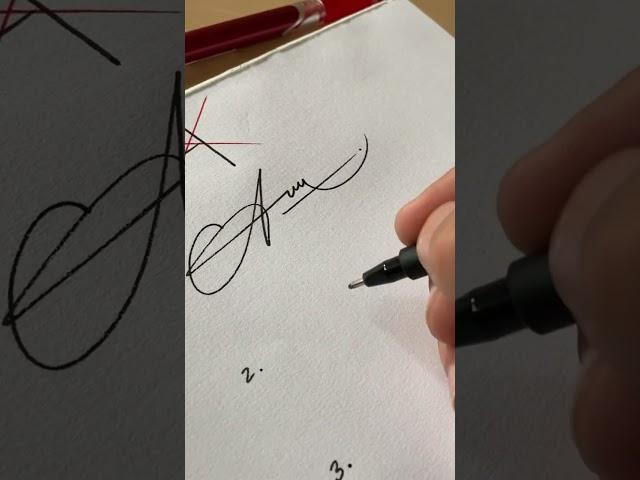 How to sign the letter A?️