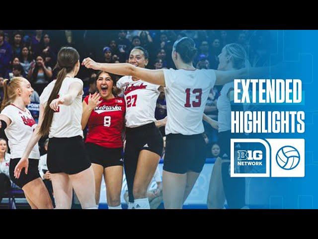 Nebraska at Washington | Extended Highlights | Big Ten Volleyball | 11/09/2024