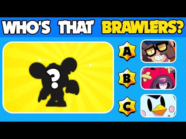 Who's That BRAWLERS? Guess the character Brawl Stars Quiz - Edgar, Chester, Moe, Crow#brawlstars