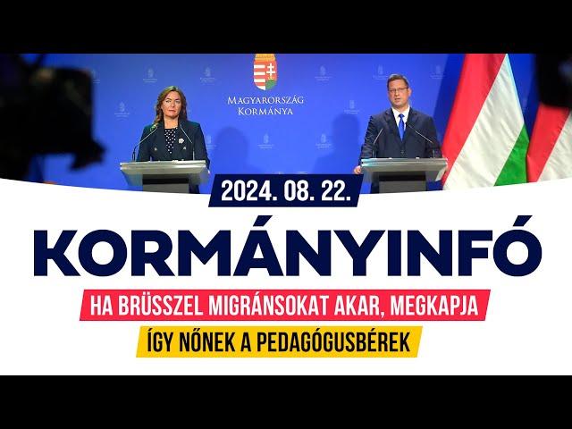 Kormányinfó (2024. augusztus 22.)