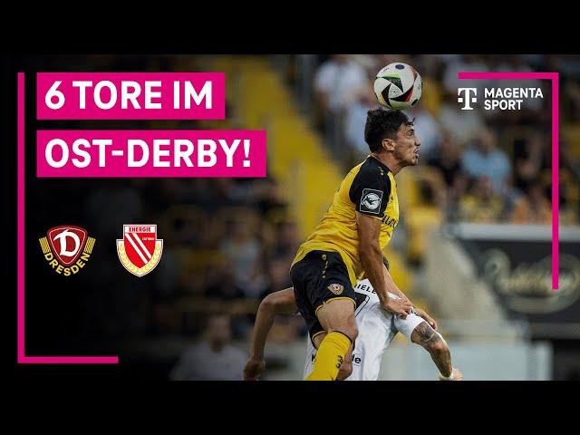 SG Dynamo Dresden - FC Energie Cottbus, Highlights mit Live-Kommentar | 3. Liga | MAGENTA SPORT