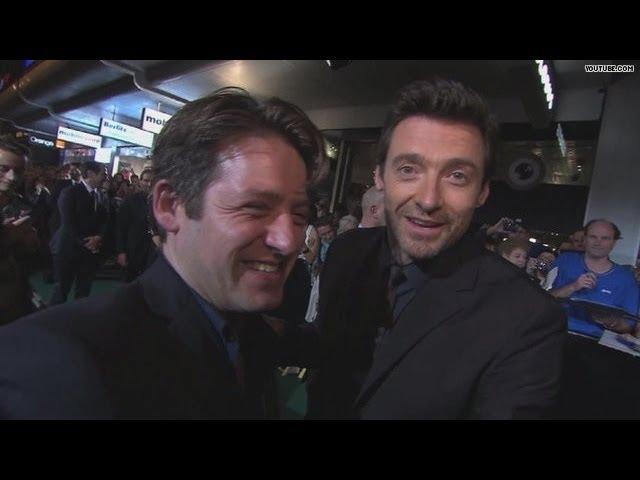 I know you! Check out who Hugh ran into!