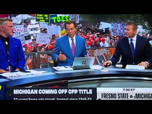 Nick Saban breaks the internet on GameDay