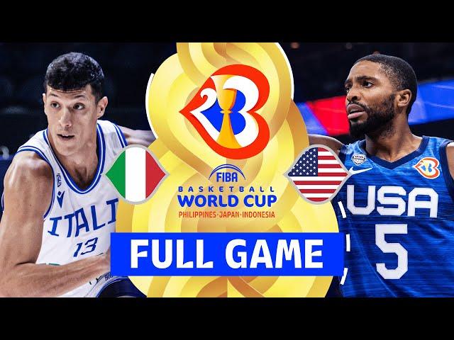 QUARTER-FINALS: Italy v USA | Full Basketball Game | FIBA Basketball World Cup 2023