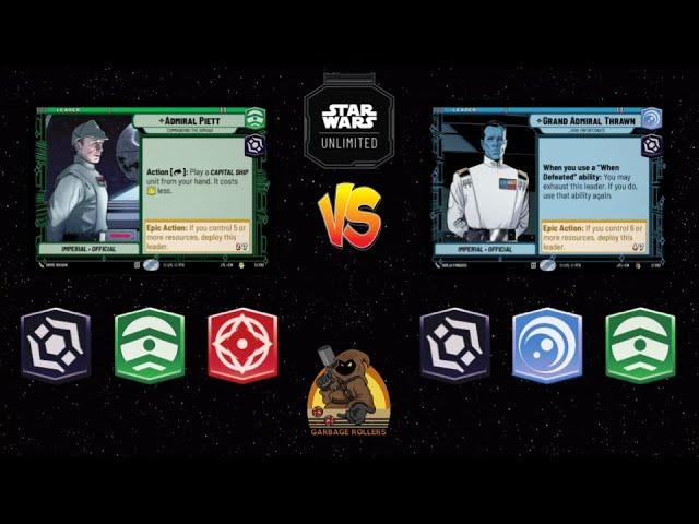 Thrawn Command vs Piett Aggression | Star Wars Unlimited Premier Gameplay | Bo3