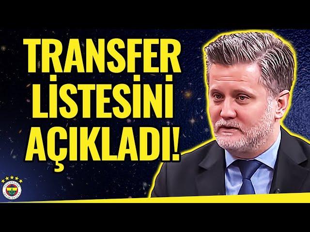 Fenerbahçe Hangi Bölgelere Transfer Yapacak? Volkan Demir Transfer Listesini Açıkladı...