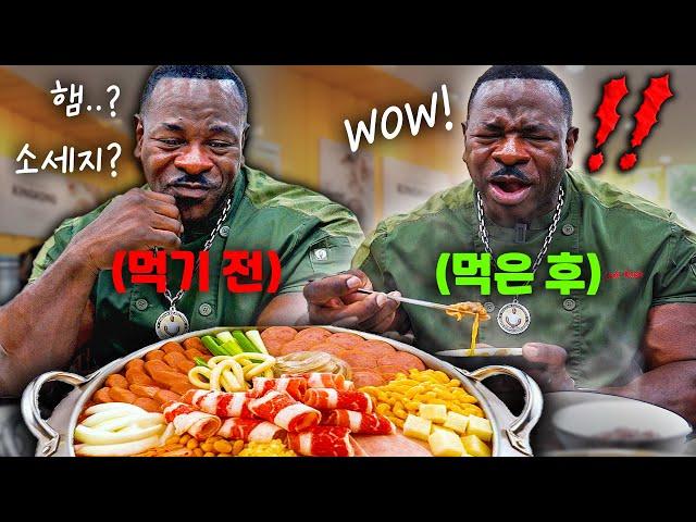 CHEF RUSH tries Korean Budaejjigae(Army stew) for the first time!