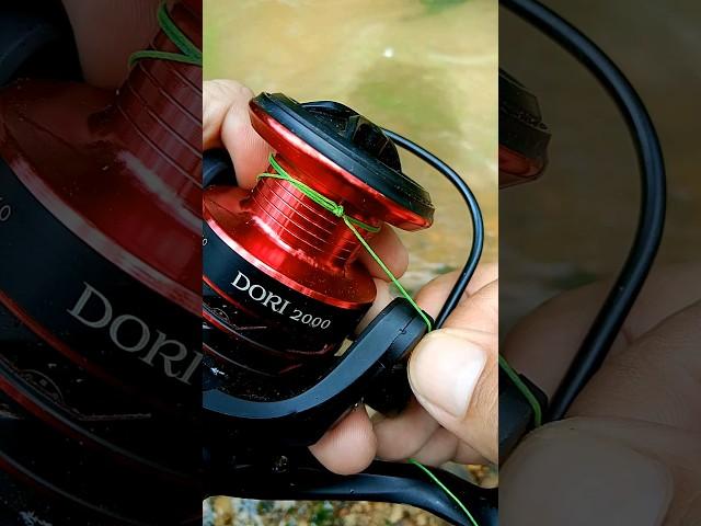 how to put braided line on a spinning reel #fishing #spinning #reel #braid #fishingknot #spool