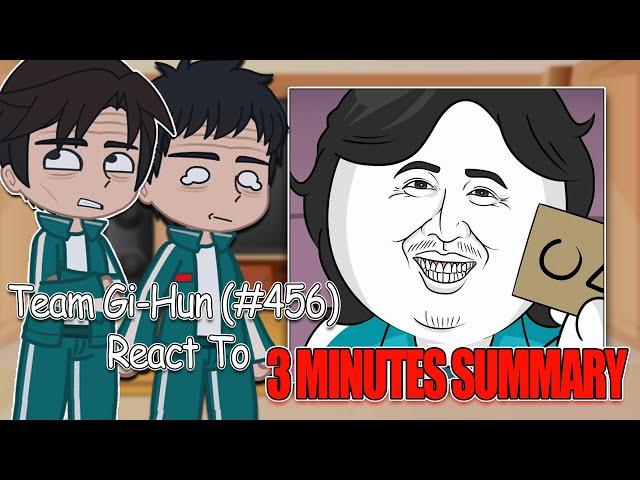 Team Gi-Hun React To Squid Game 3 minutes summary || Gacha Club