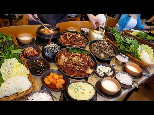 Amazing! This is real Korean food! Best 3. Korean table d'hote. / Best Korean street food