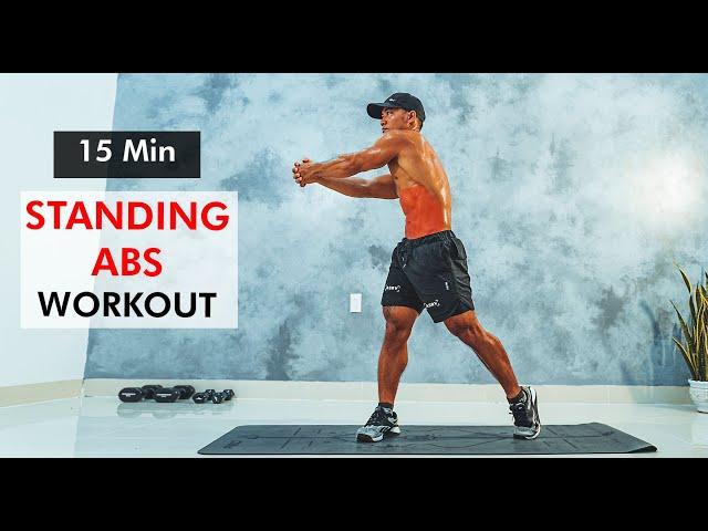 15 Minutes | Standing Abdominal Exercises To Reduce Belly Fat Without Equipment