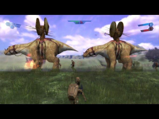 Star Wars Battlefront 1 gameplay Clone Wars Naboo Plains mission 1