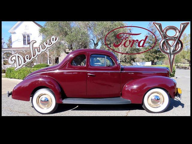 1940 Ford Deluxe Coupe in Monsoon Maroon [Test Drive]