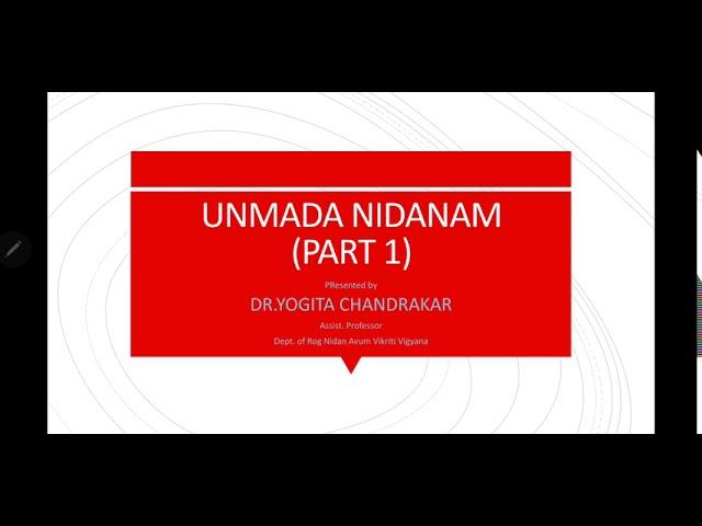 UNMAD NIDANAM by Dr.Yogita Chandrakar