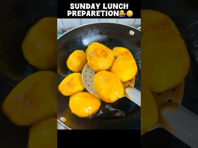 Sunday Lunch Preparetion#selflovedayesha#lunch#sunday#shortsfeed#shorts#vlog#viralshorts#yummy#yt
