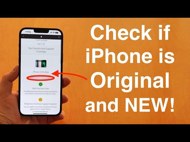 How To Check if ANY iPhone is Original and New!