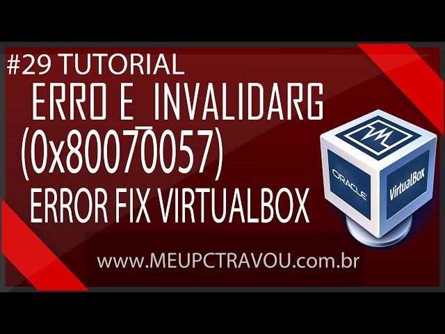 #29 Tutorial - Error E invalidarg (0x80070057) Error Fix