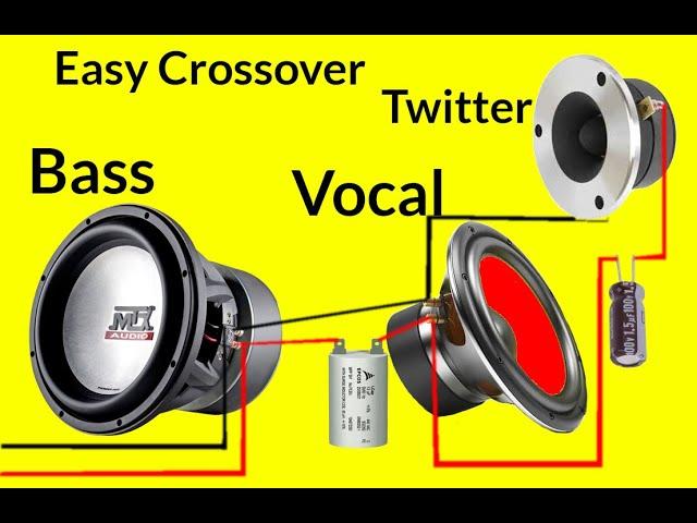 how to make crossover for speaker?