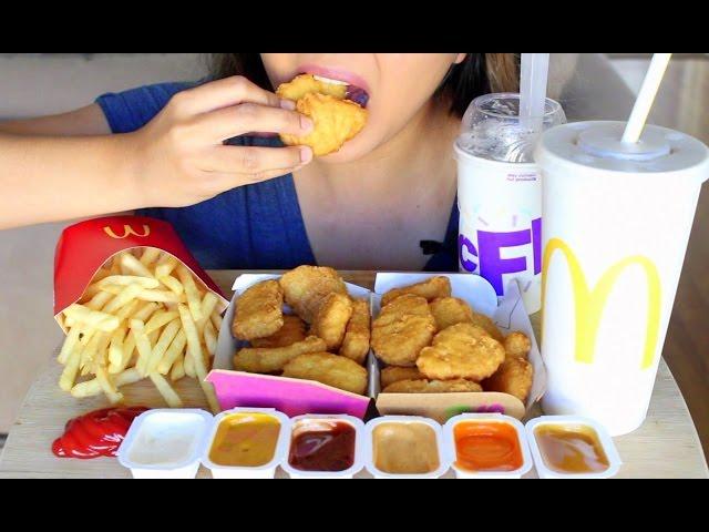 ASMR McDonald's Chicken McNuggets *Eating Sounds*