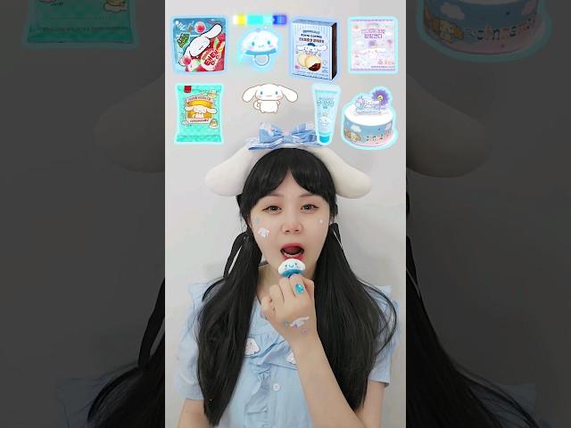 CINNAMOROLL MUKBANG🩵 #tiktok #shorts