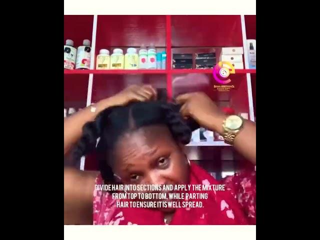 Chebe powder and karkar oil application