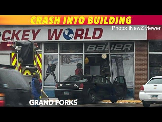 Grand Forks Crash Into Building