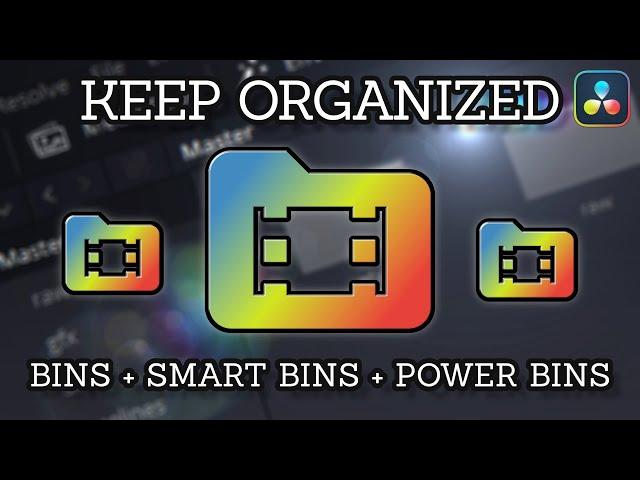 DaVinci Resolve Bins + Smart Bins + Power Bins Basics | Keep your Media Organized