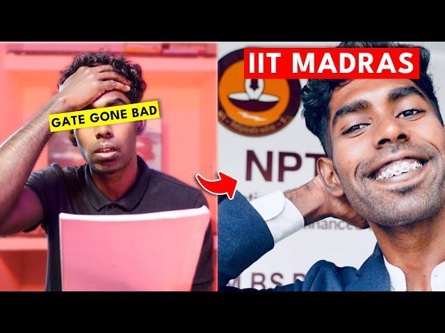 My GATE Exam to IIT Madras Journey| MTech in IIT Without GATE