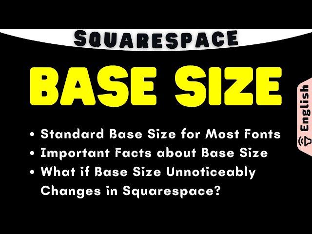 Font Base Size in Squarespace