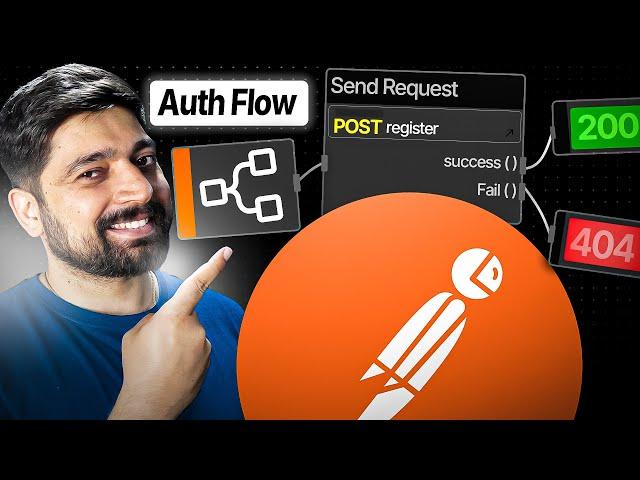 Build auth flow using postman flows