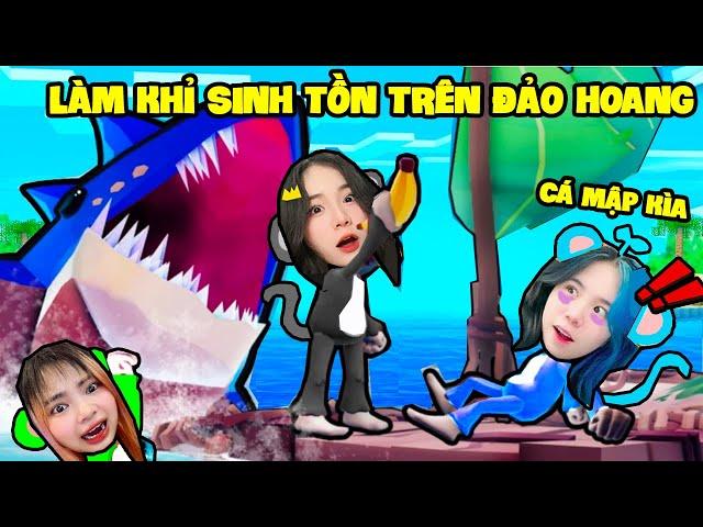 SAMMY VÀ MÈO SIMMY 24H TRỞ THÀNH KHỈ SINH TỒN TRÊN ĐẢO HOANG TRONG ROBLOX