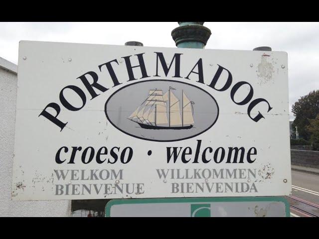 PORTHMADOG, Wales - Town Centre & Harbour 4k Walk Through