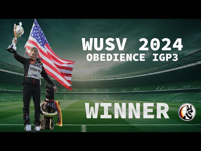 Winner of WUSV 2024 - Joker von der Beizjagd - Obedience 92p