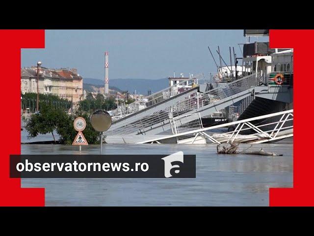 Alertă la Budapesta după ce Dunărea s-a revărsat. Sâmbătă atinge punctul maxim şi se mută în România