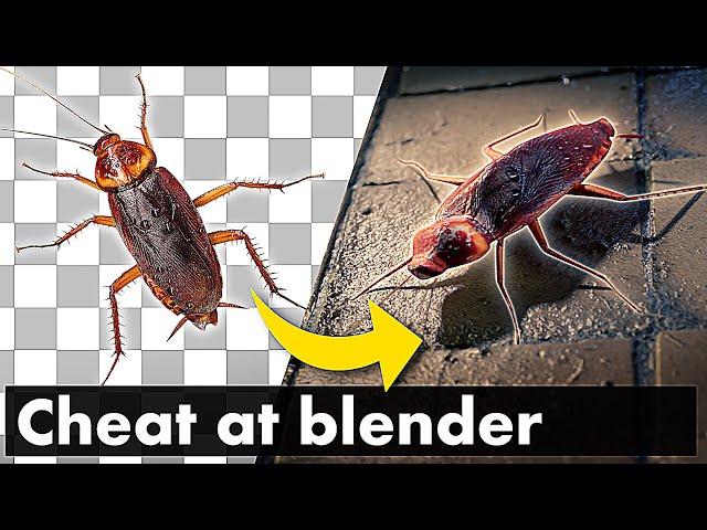 Turn 2D images into Animated 3D Models - Cheat at Blender Tutorial