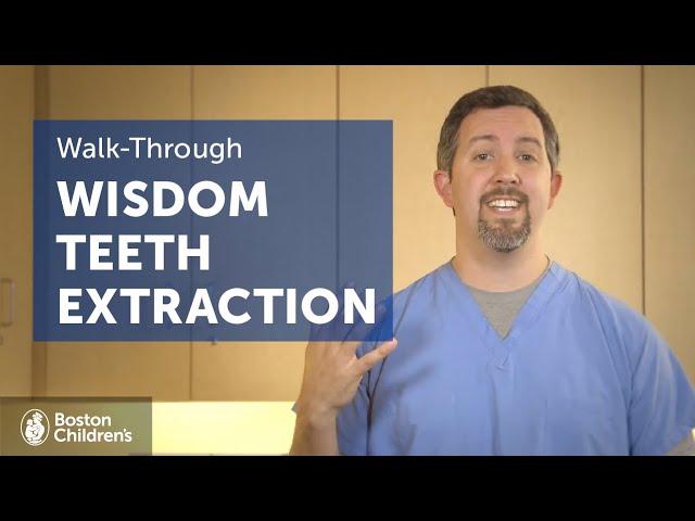 Patient Walk-through of Wisdom Teeth Extraction | Boston Children's Hospital