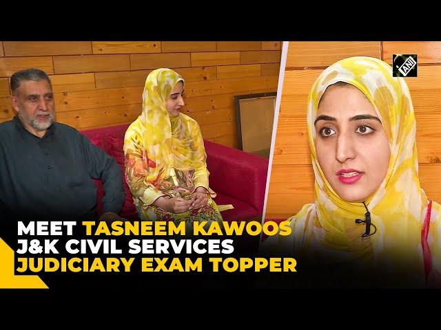 Tasneem Kawoos, J&K Civil Services Judiciary Exam topper leading the way in Kashmir