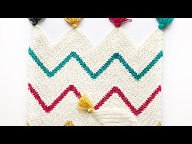 How to Start a Crochet Chevron Blanket