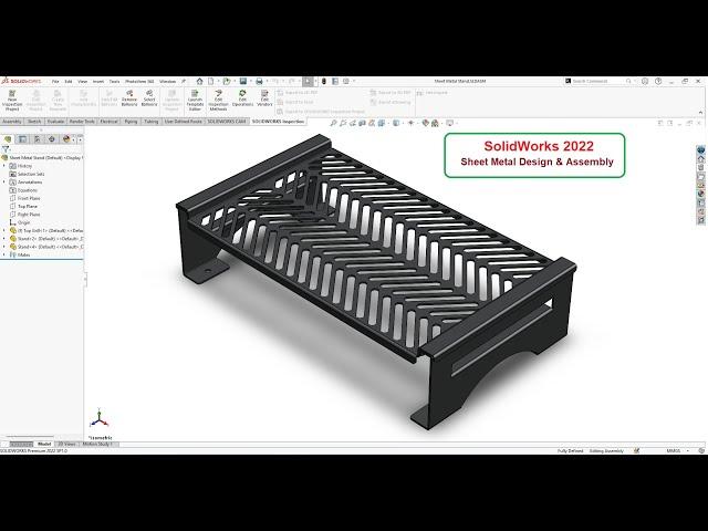 Solidworks 2022 Sheet Metal Tutorial - Design and Assembly for Beginners