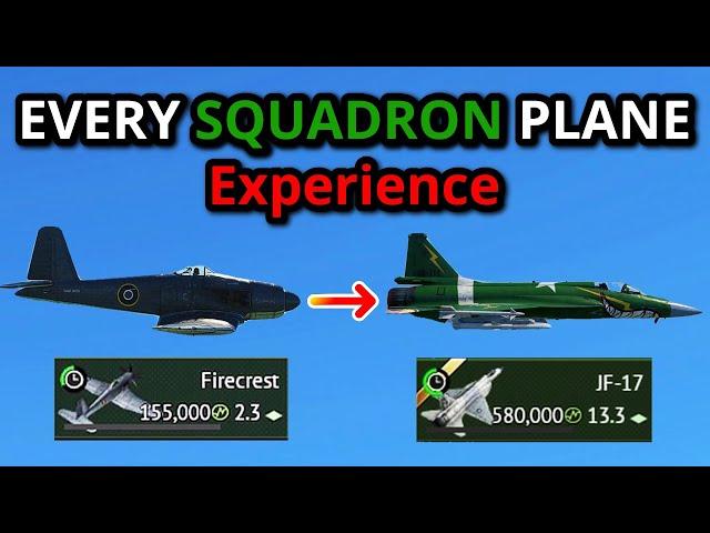 1 MATCH IN EVERY SQUADRON PLANE EXPERIENCE (to see which is best)