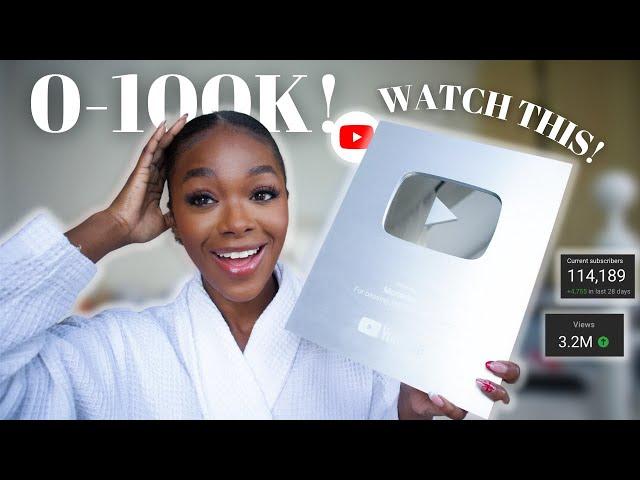 I grew my Youtube channel to 100,000 subscribers in less than a year... here are my secrets 