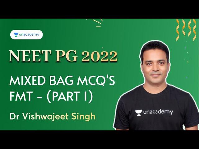 Mixed Bag MCQ's - Part 1 | Forensic Medicine | NEET PG 2022 | Dr Vishwajeet Singh