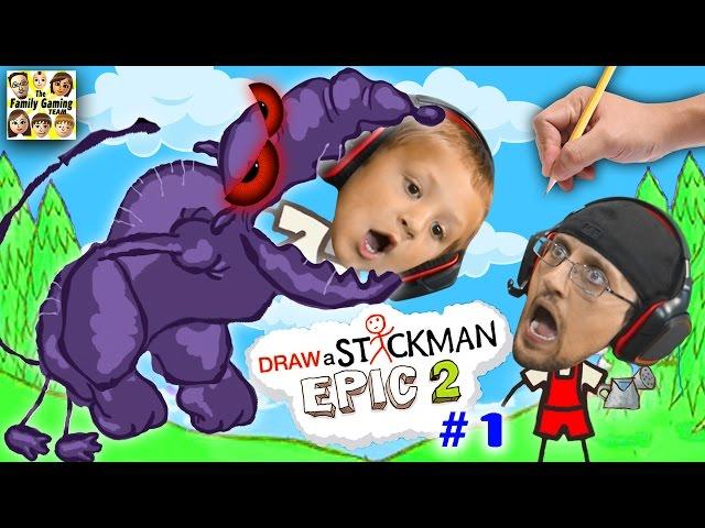 DRAW A STICKMAN EPIC 2  Giant Rat Chase (FGTEEV Imagination Chapter 1 Gameplay)