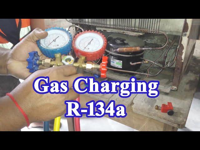 How To Gas Charging / Refrigerant Charging in a Refrigerator - R-134a Freon