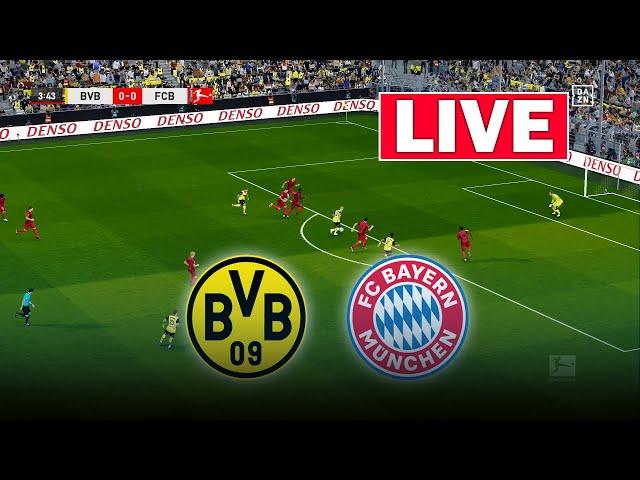 LIVE: Borussia Dortmund vs Bayern Munich Live  Football Match | Bundesliga 24-25 | Football Match |